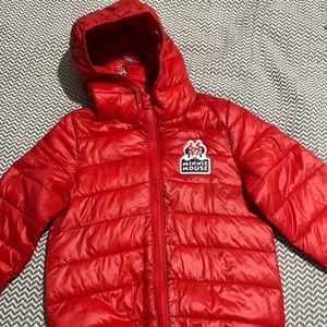 Toddler’s girl Minnie Mouse lightweight puffer Jacket!